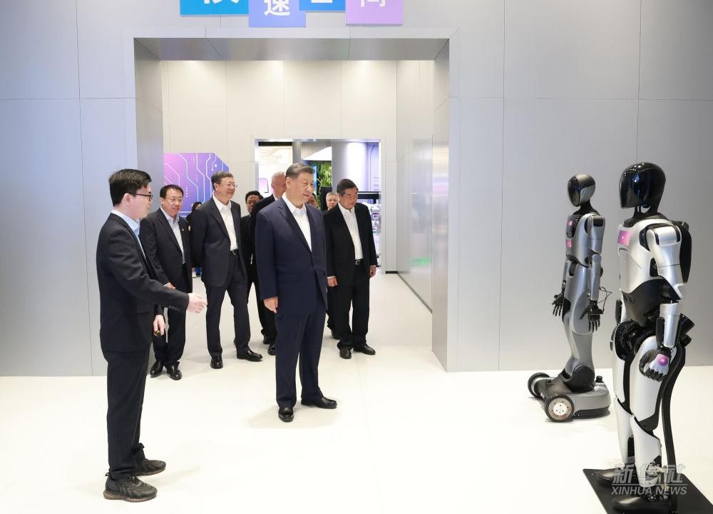 习近平总书记到上海调研，710公海寰宇代表具身智能行业汇报进展